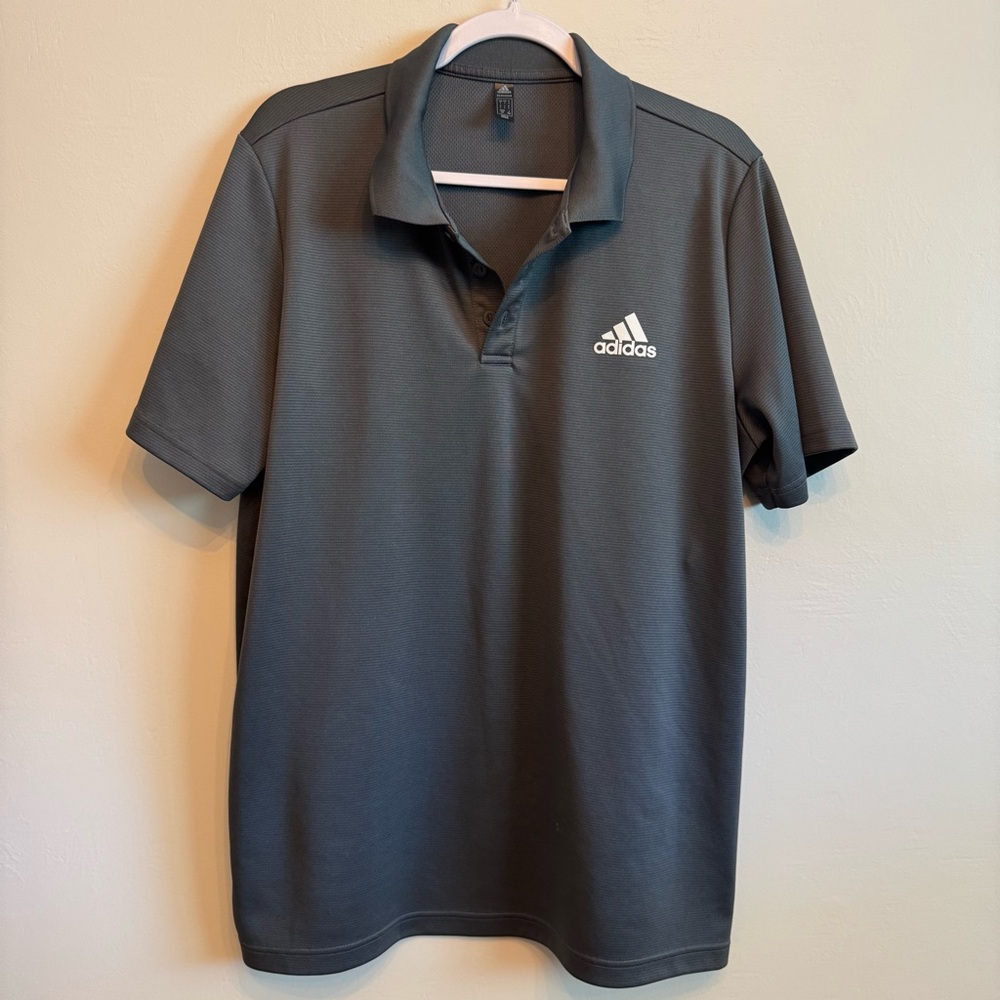 Gray Adidas Primegreen Polo